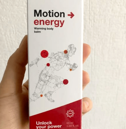 Packaging with balm Motion Energy, photo from Anna's opinion