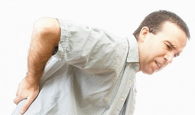 Back pain in osteocondrosis of the lumbar waist